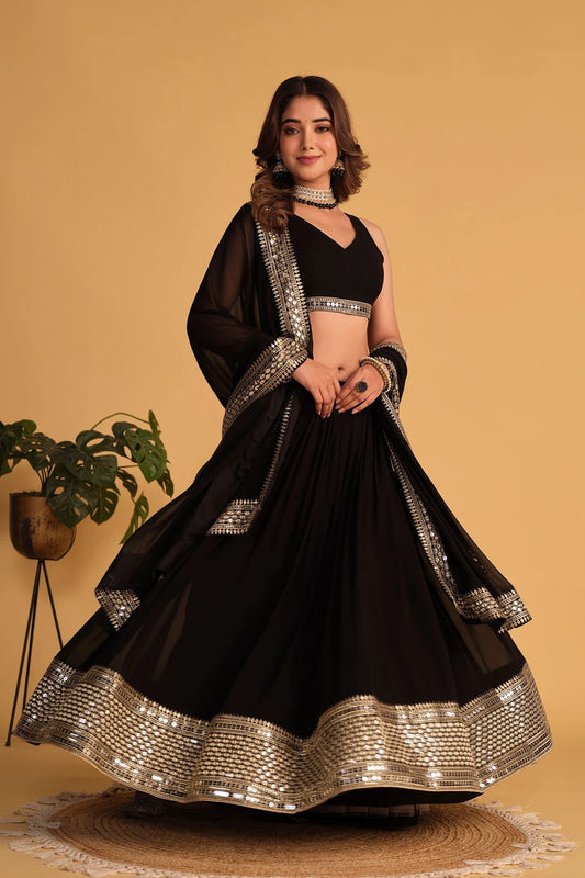 Black Premium Lehenga Choli TD-6027